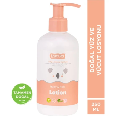 Babyton Bebek & Çocuk Doğal Yüz ve Vücut Losyonu 250