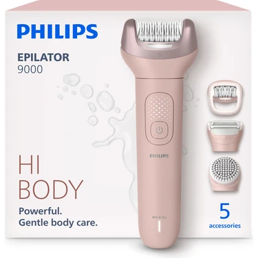 Philips Epilator 9000 Serisi Kablosuz Epilatör; Islak ve Kuru