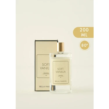 Bella Maison Soft Vanilla Kolonya 200 ml 80 Derece Hindistan Cevizi Kokusuyla Dökme