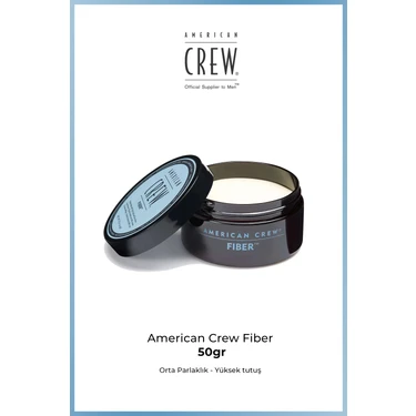 American Crew Fiber 50 g – Güçlü Tutuş & Mat Görünüm | Erkek Saç Şekillendirici