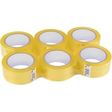 Assess Store Luxbants 100 Metre 6 Adet Şeffaf Koli Bandı