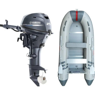 Marinport 4.30 Ahşap Taban Şişme Bot + Yamaha 25 Hp Deniz