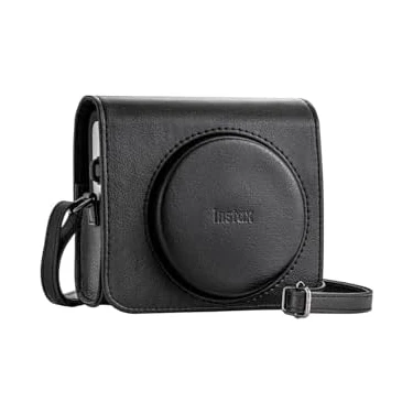 Assess Store SQ40 Siyah Fotoğraf Makinesi 20LI Kare Film Deri Kılıf Albüm Pleksi Çerçeve ve