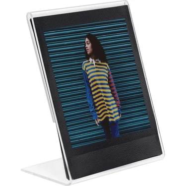 Assess Store Sq1 Terracotta Turuncu Fotoğraf Makinesi 20LI Kare Film Deri Kılıf Pleksi Çerçeve ve
