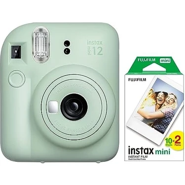 Assess Store Mini 12 Yeşil Fotoğraf Makinesi ve 20'li Mini