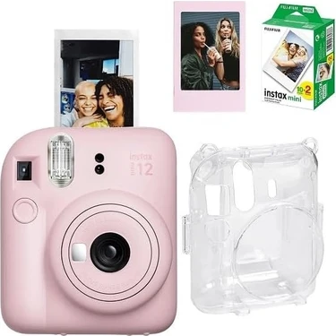 Assess Store Mini 12 Fotoğraf MAKINESI-20LI Film-Şeffaf Pleksi Kılıf ve Fotoğraf Çerçevesi Seti 1