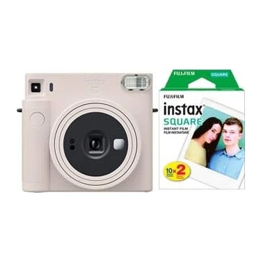 Assess Store Sq1 Beyaz Fotoğraf Makinesi +Askı+Pil+20'li