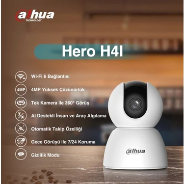 Dahua Hero H4I Indoor  – 360° Hareketli, Gece Görüşlü, Akıllı Takipli Güvenlik