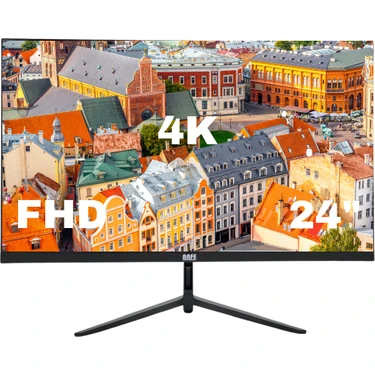 Baff BM-24H 24'' Sesli 4K Güvenlik Monitörü HDMI VGA LED