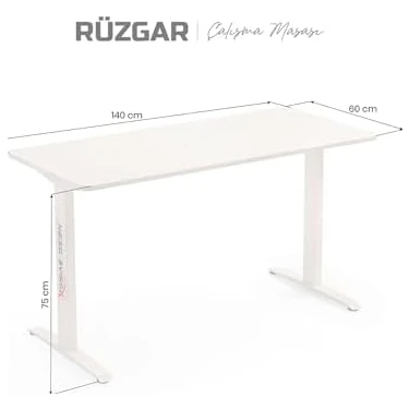 Assess Store Rüzgar Çalışma Masası Beyaz