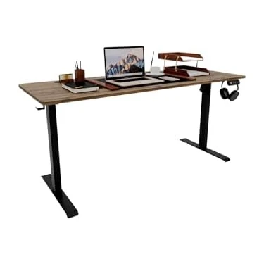 Assess Store Şeker Ofisi - Elektrikli Yüksekliği Ayarlanabilir Ergonomik Bilgisayar & Çalışma