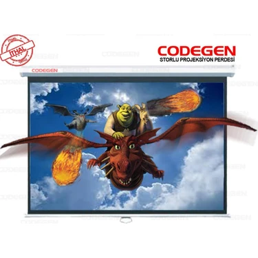 Renas Store Codegen Ax-20 Storlu Projeksi̇yon Perdesi̇ 200X200 (Arkası Siyah Fonlu - Duvar/tavan