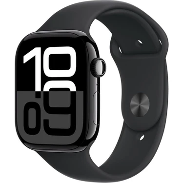 Apple Watch Series 10 Gps + Cellular 46MM Simsiyah Alüminyum Kasa ve Siyah Spor Kordon Akıllı Saat
