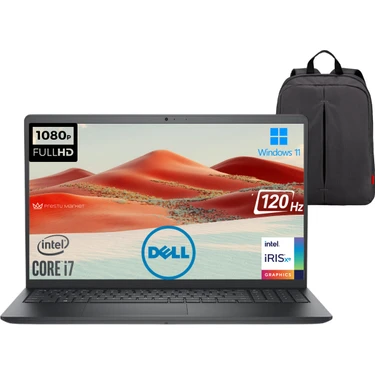 Dell Vostro 3530 P15 Intel Core I7-1355U 32GB 512GB SSD 15.6" Fhd 120Hz Windows 11 Pro Taşınabilir