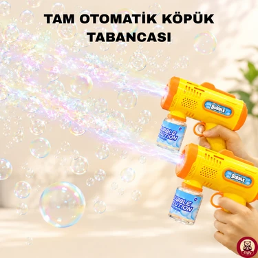 Giffy Oyuncak Işıklı Otomatik Köpük Tabancası Bubble Gun 5000+