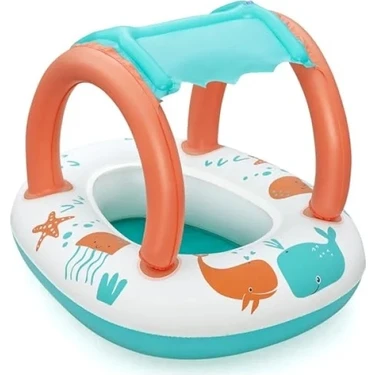 Peluş Bebek Teknesi 33 x 26 Inç | Güvenli Su