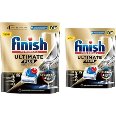 Ala Store Plus 60 Kapsül Bulaşık Makinesi Deterjanı Tableti (1 x 60 Kapsül) ve Finish Plus 75