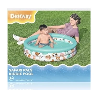Esranın Dünyası Bestway Safari Pals Çocuk Havuzu, Φ40 x A10 Inç Veya Φ1.02 M x A 25
