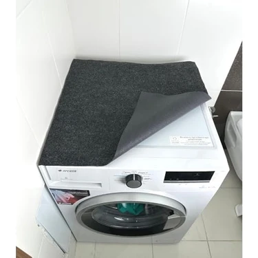 Esranın Dünyası Beylini Çamaşır Makinası Örtüsü Koruma Matı Kaymaz Taban Sıvı Geçirmez