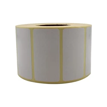 Esranın Dünyası Kuşe Etiket 60MM x 30MM Ruloda 1000 Adet 40MM Kuka Çapında Baskısız Barkod Yazıcı