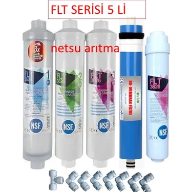 Netsu, Su Arıtma Filtresi, FLT Serisi Kapalı Kasa Su Arıtma Filtresi, 5 li