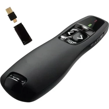 Esranın Dünyası Kablosuz Sunum Kumandası - 30M Kontrol Mesafesi, Type-C ve USB