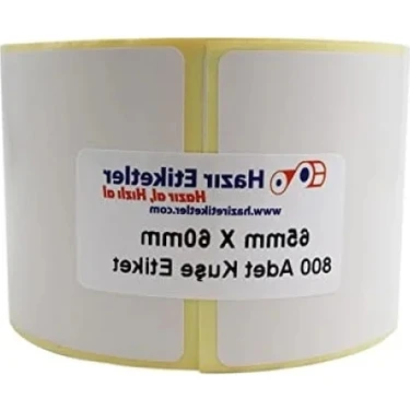 Esranın Dünyası 65MM x 60MM Kuşe Etiket Rulo - 800