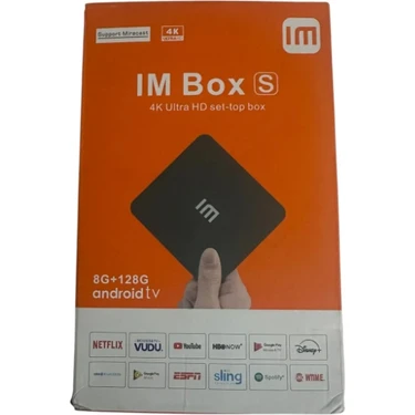 Hediye Im Box S 4K Android 14 Tv Box 8 GB + 128 GB Android Tv Box Medya Oynatıcı (3.