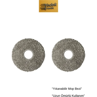 Roborock Q Revo / Q Revo S / Q Revo L / Q Revo C Uyumlu 2’li Mop Bezi – Mikrofiber Paspas Seti |