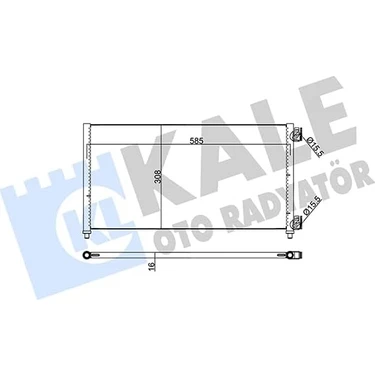 Klima Radyatörü Kondenser Kurutuculu Al/al Doblo 1.3 Jtd 0, 1.9 Jtd 01, Idea 04, 03, Lancia Kal
