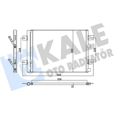 Klima Radyatörü Kondenser Kurutuculu Al/al Renault Clio Iv, Duster 10, Sandero 08, 10, 1.2 16V,
