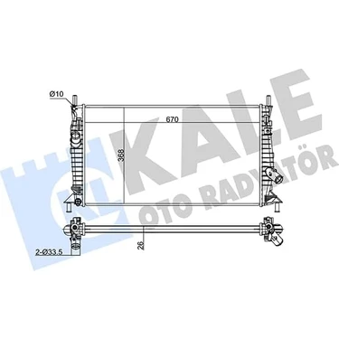 Su Radyatörü Al/pl/brz Focus 1.6 Tdci 03-10, C30, C70, S40, V50 Kal
