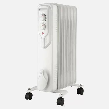 Termostatlı Yağlı Radyatör Isıtıcı 1500W 7 Dilim Yağlı Radyatör