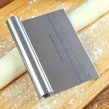 Paslanmaz Çelik Ölçülü Hamur Kesici, Pizza Kesici,
