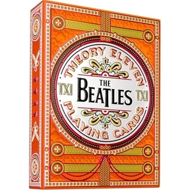 THEORY11 The Beatles Premium Oyun Kartları – Turuncu