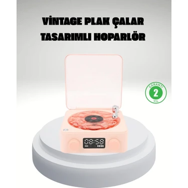 TKÇ Gece Lambası Stereo Bluetooth Hoparlör Dijital Saat Su Dalgası Efektli 3-Ü-1