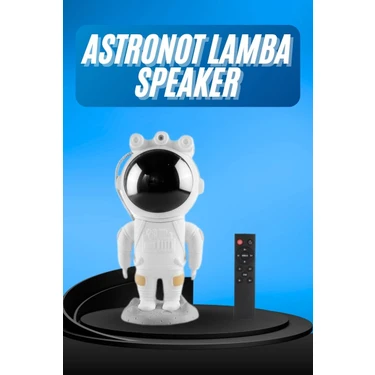 TKÇ Gece Lambası Astronot Bluetooth Hoparlörlü Galaksi Işık
