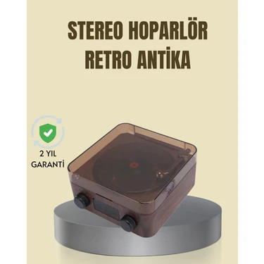 TKÇ Saatli Gece Işıklı Hoparlör – Modern ve Vintage