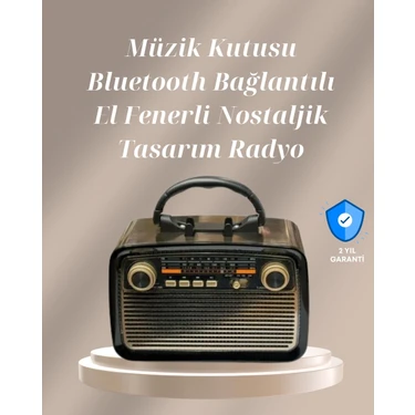 TKÇ Bluetooth Bağlantılı Taşınabilir Hoparlör – Fm/am Radyo Özellikli Şarj Edilebilir