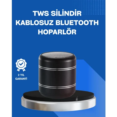 TKÇ Taşınabilir Silindir Tasarım Bluetooth 5.0 Hoparlör Yüksek Bas