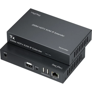 VegGieg 1080P Full Hd 60Hz HDMI Kvm Ip Extender 200 Metre CAT5E/6 HDMI Menzil Genişletici