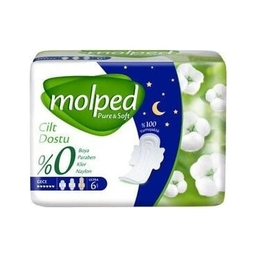 Sepeti Najmaddin Molped Pure&soft Gece Ped 6 Adet