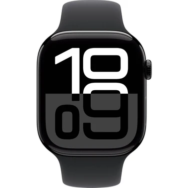 Apple Watch Series 10 Gps 42MM Simsiyah Alüminyum Kasa ve Siyah Spor Kordon Akıllı Saat Teşhir