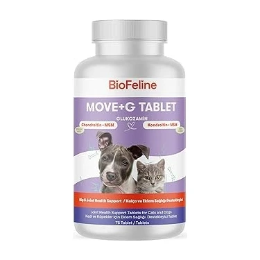 Uravas Store Biofeline Move+G Glucosamine Tablet (Kedi ve Köpekler Için Eklem ve Kas