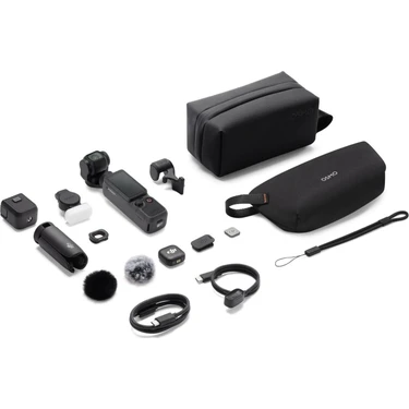 DJI Osmo Pocket 4 Creator Combo + Lexar 64GB Kart Hediyeli / On Ithalat