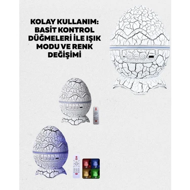 Esranın Dünyası 14 Renkli Nebula Yıldız Projektör + Müzik + Gürültü Cihazı + Zamanlayıcılı -