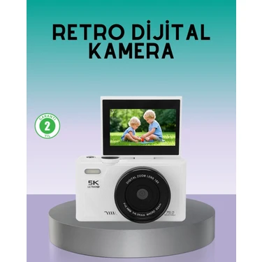 İlanib Ticaret Wifi Bağlantılı 5k Ultra Hd Dijital Kamera 75MP