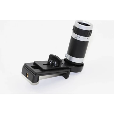 8X18 Zoom Teleskop Telefon Kamera Lensi Mini El