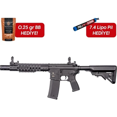 Evolution Recon 10 Silent Ops Carbontech Airsoft Tüfeği + 7.4V Lipo