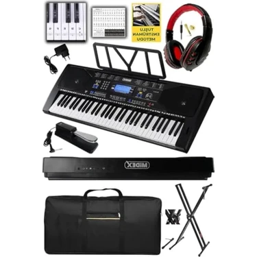 USB Mp3 Pedallı 61 Tuşlu Org, Pedal Stand